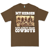 Cacao my heroes have always killed cowboys retro Premium Tee - linhVisuals