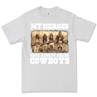 Dove Grey my heroes have always killed cowboys retro Premium Tee - linhVisuals