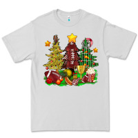 Christmas With American Football Trees Bbs Premium Tee | Teevron