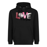 Black for the love of the game volleyball Heavyweight Hoodie - Jasminsmagicworld