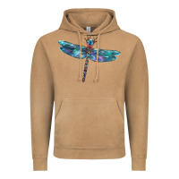 Blue Dragonfly Vintage Hoodie | Teevron