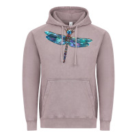 Vintage Zinc Blue Dragonfly Vintage Hoodie - LillyAllenDesigns