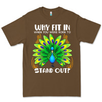 Cacao peacock inspired beautiful color bird (3) Premium Tee - linhVisuals
