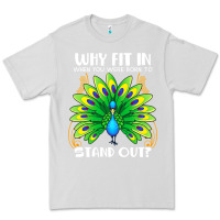 Dove Grey peacock inspired beautiful color bird (3) Premium Tee - linhVisuals