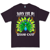 Plum peacock inspired beautiful color bird (3) Premium Tee - linhVisuals