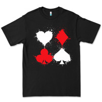 Black playing cards poker heart spade club Premium Tee - linhVisuals