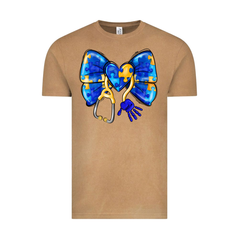 Down Syndrome Ribbon Vintage Tee by CowhideDigitalArt | Teevron