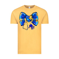 Vintage Mustard Down Syndrome Ribbon Vintage Tee - CowhideDigitalArt