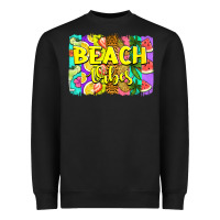 Black beach vibes summer brushstroke Heavyweight Sweatshirt - Jasminsmagicworld
