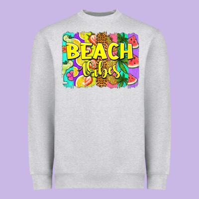 Beach Vibes Summer Brushstroke Heavyweight Sweatshirt Designed By Jasminsmagicworld