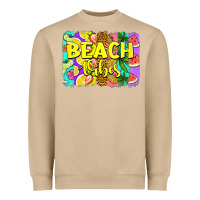 Mushroom beach vibes summer brushstroke Heavyweight Sweatshirt - Jasminsmagicworld