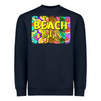 Navy beach vibes summer brushstroke Heavyweight Sweatshirt - Jasminsmagicworld