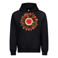 Black Watermelon Sunflower Urban Hoodie - Jasminsmagicworld