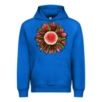 Cobalt Watermelon Sunflower Urban Hoodie - Jasminsmagicworld