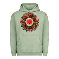 Pigment Oil Green Watermelon Sunflower Urban Hoodie - Jasminsmagicworld