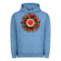 Pigment Pebble Blue Watermelon Sunflower Urban Hoodie - Jasminsmagicworld
