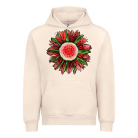 Sandshell Watermelon Sunflower Urban Hoodie - Jasminsmagicworld