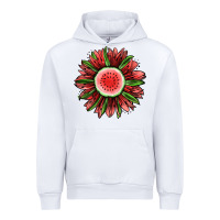 White Watermelon Sunflower Urban Hoodie - Jasminsmagicworld