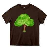 Chocolate Brown tree fa element 1 Heavy Core Tee - FaDigitalArtStudio