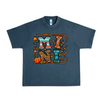 Midnight Navy Fall Autumn Leopard Mini Urban Heavy Tee - LillyAllenDesigns