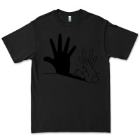 Black rabbit hand shadow Premium Tee - linhVisuals