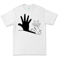 White rabbit hand shadow Premium Tee - linhVisuals