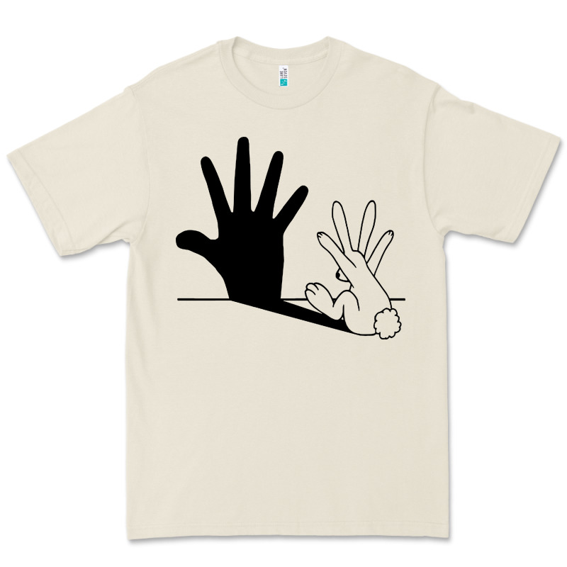 Rabbit Hand Shadow Premium Tee by linhVisuals | Teevron