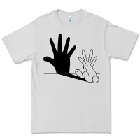 Dove Grey rabbit hand shadow Premium Tee - linhVisuals