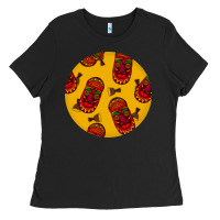 African Masks Round Earrings 5 Ladies Tee | Teevron