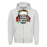 Dove Grey this is my Christmas movie watching Zipper Hoodie - Jasminsmagicworld