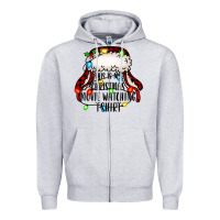 Heather Grey this is my Christmas movie watching Zipper Hoodie - Jasminsmagicworld