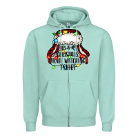 Seafoam this is my Christmas movie watching Zipper Hoodie - Jasminsmagicworld