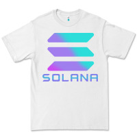 White solana cryptocurrency solana Premium Tee - linhVisuals