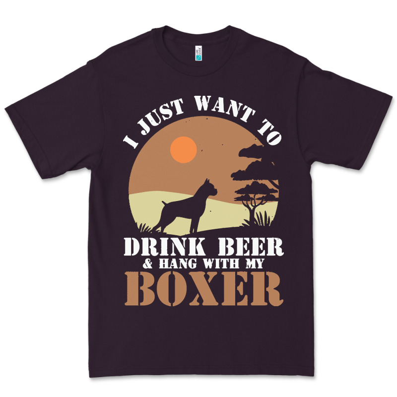 Boxer Beer Dog Lover T  Shirt Boxer Beer Dog Lover T  Shirt Premium Tee by linhVisuals | Teevron