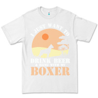 White boxer beer dog lover t  shirt boxer beer dog lover t  shirt Premium Tee - linhVisuals