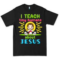 Black i teach tiny humans about jesus Premium Tee - linhVisuals
