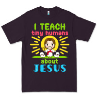 Plum i teach tiny humans about jesus Premium Tee - linhVisuals