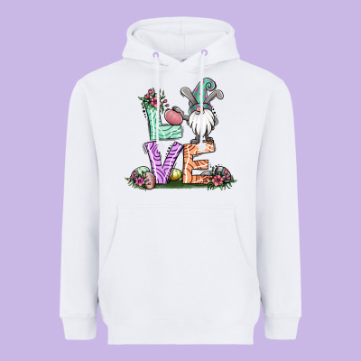 Easter Gnome Easter Bunny Gnome Heavyweight Hoodie Designed By Jasminsmagicworld
