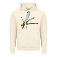 Vintage Artic Blue And Yellow Dragonfly Vintage Hoodie - LillyAllenDesigns