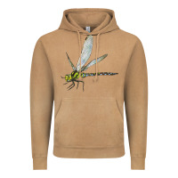 Vintage Camel Blue And Yellow Dragonfly Vintage Hoodie - LillyAllenDesigns