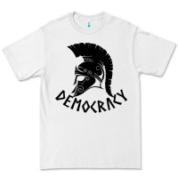 White democracy Premium Tee - linhVisuals