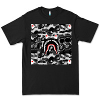 Black Bape Shark Army Premium Tee - linhVisuals