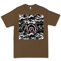 Cacao Bape Shark Army Premium Tee - linhVisuals