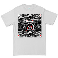 Dove Grey Bape Shark Army Premium Tee - linhVisuals