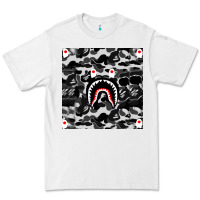 White Bape Shark Army Premium Tee - linhVisuals