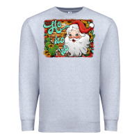 Heather Grey ho ho ho santa claus Premium Sweatshirt - Jasminsmagicworld