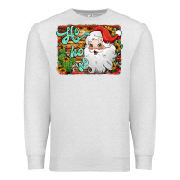 Oatmeal Heather ho ho ho santa claus Premium Sweatshirt - Jasminsmagicworld