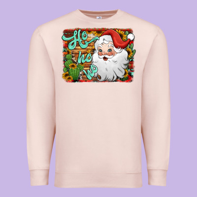 Ho Ho Ho Santa Claus Premium Sweatshirt Designed By Jasminsmagicworld
