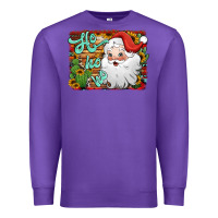 Purple ho ho ho santa claus Premium Sweatshirt - Jasminsmagicworld
