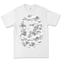 White Gorilla Head Shot Premium Tee - linhVisuals